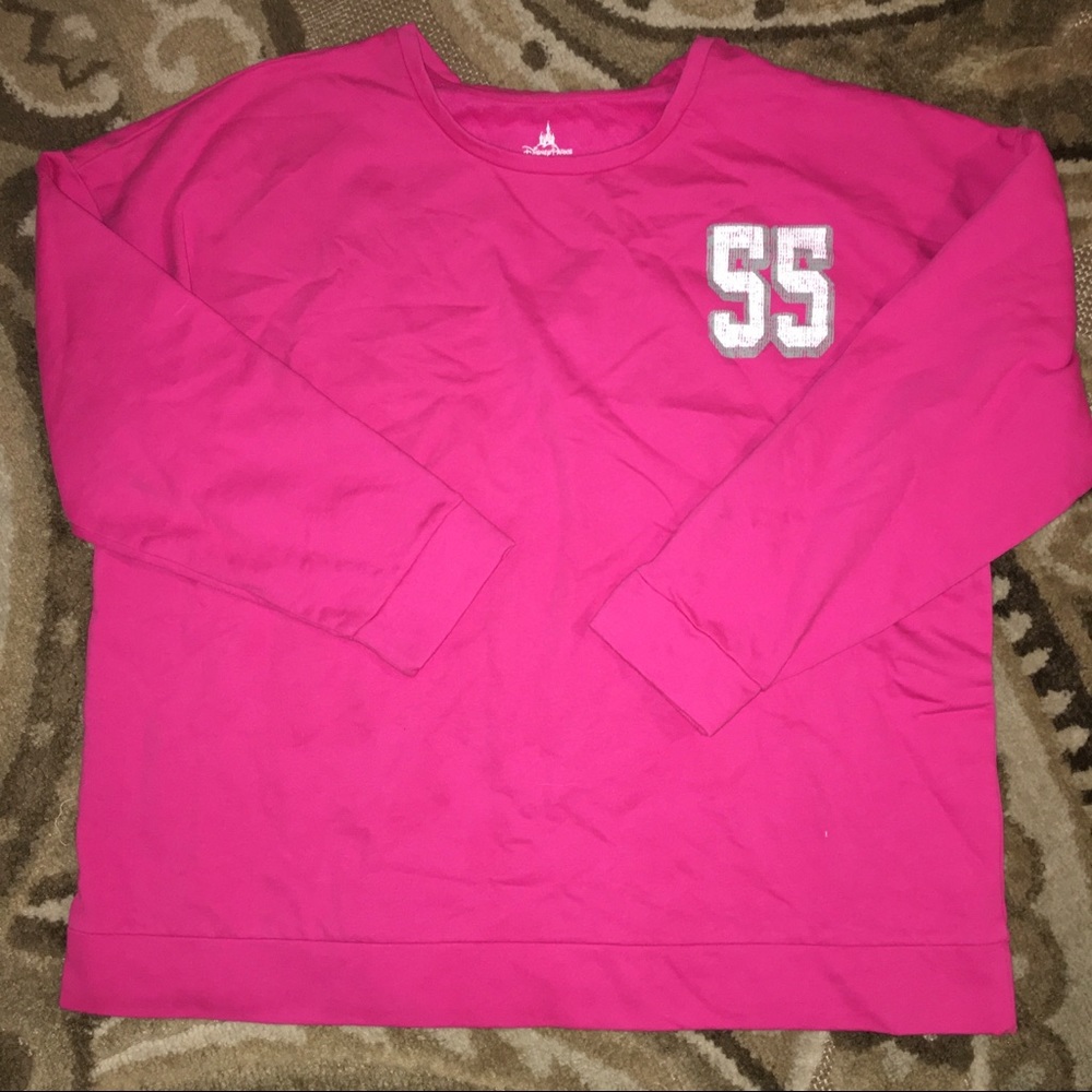 Disney Parks SZ L pink pullover nwot